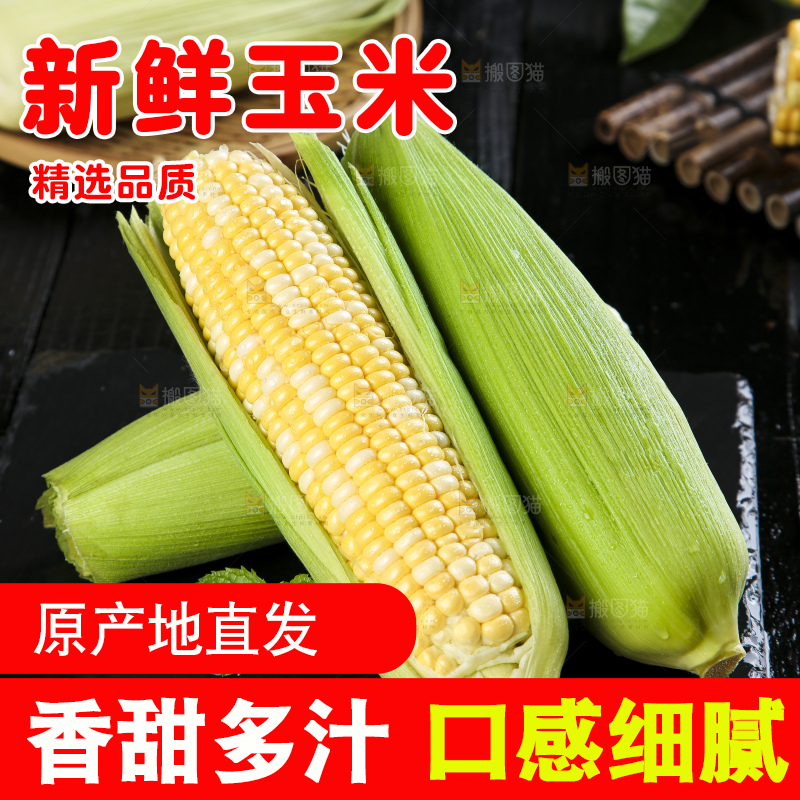 黑底上的云南水果玉米