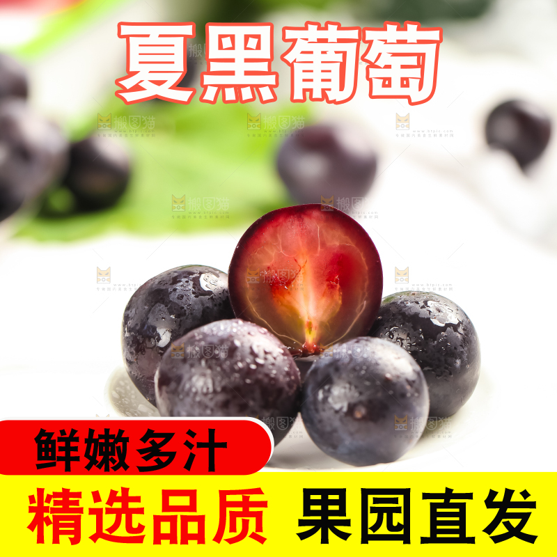 浅底上放着巨峰葡萄