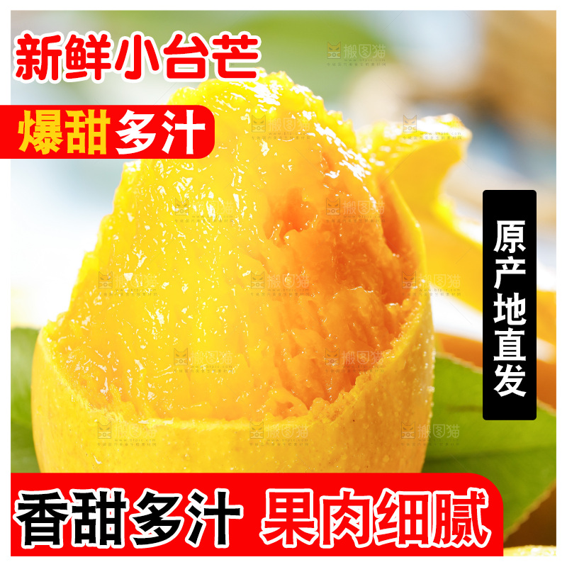 浅底上的海南小台农芒果