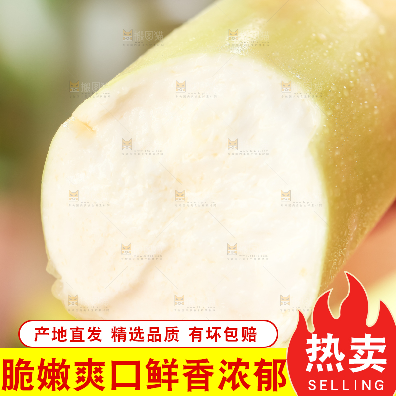 手里拿着湖北新鲜茭白