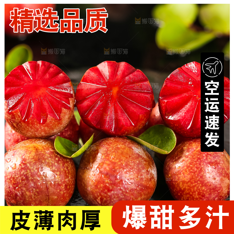 红肉三华李主图