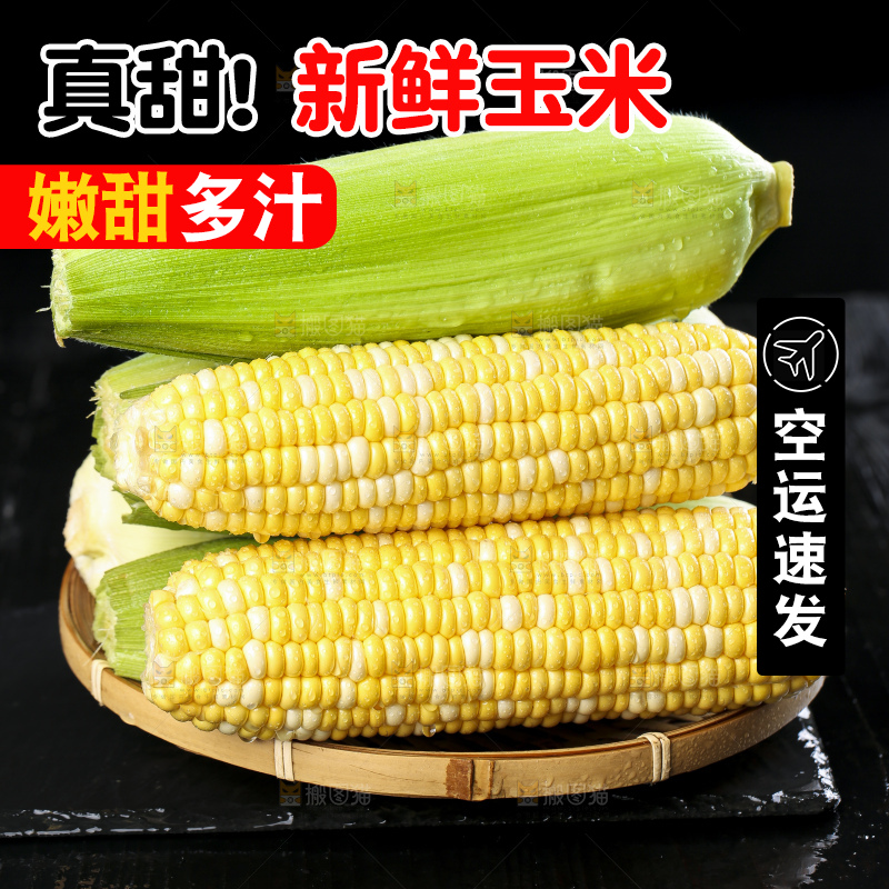 黑底上的云南水果玉米