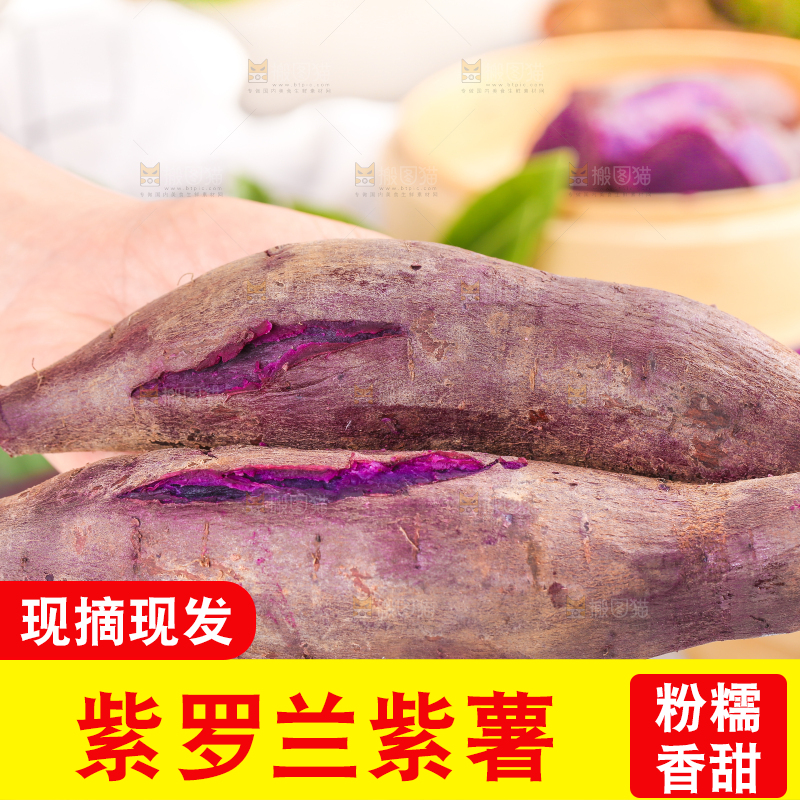 浅底上的板栗紫薯