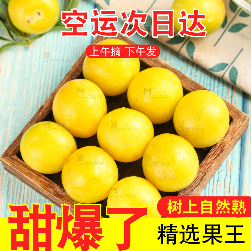 盘子上的九峰山黄金奈李