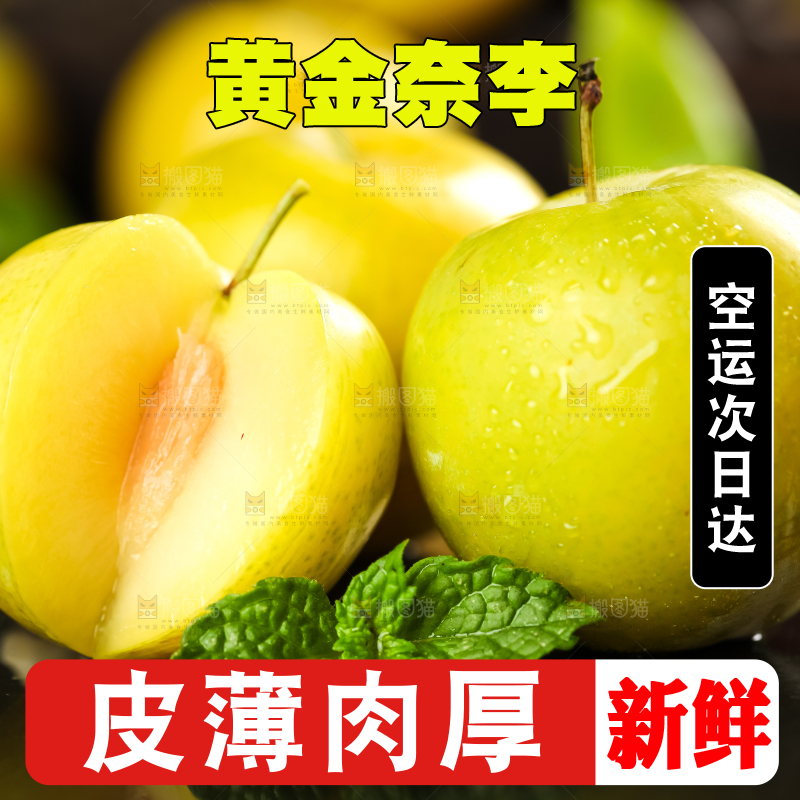 石板上的黄金李子