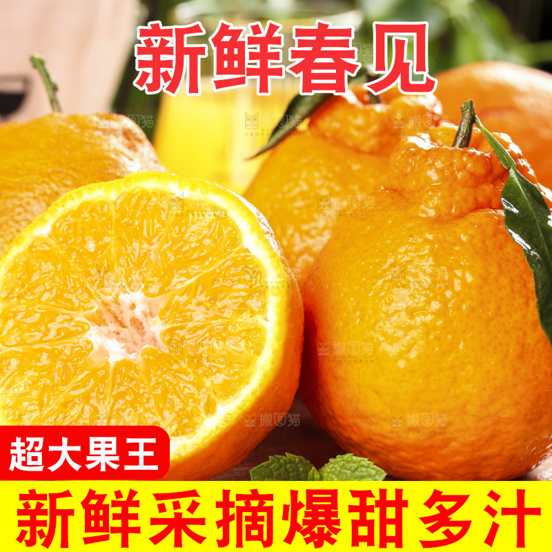 木板上放着四川耙耙柑