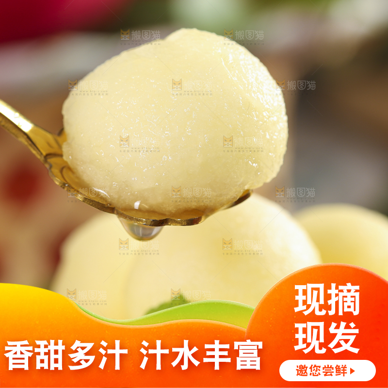 勺子上放着苹果果肉