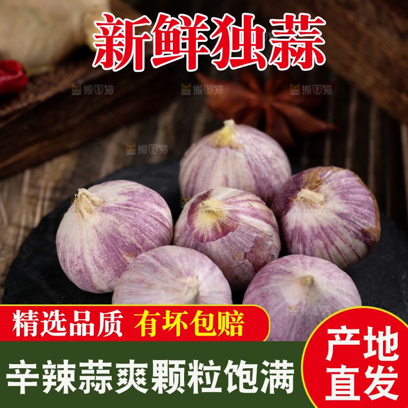 深底上摆放着云南独头蒜
