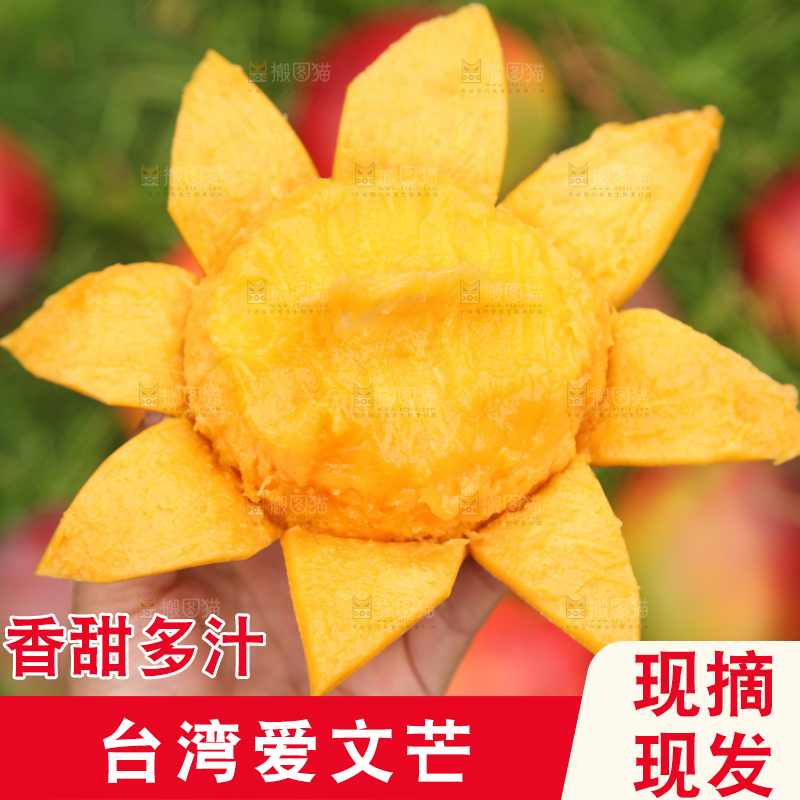 手里拿着剥皮的爱文芒