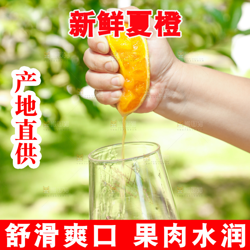 手里拿着橙子