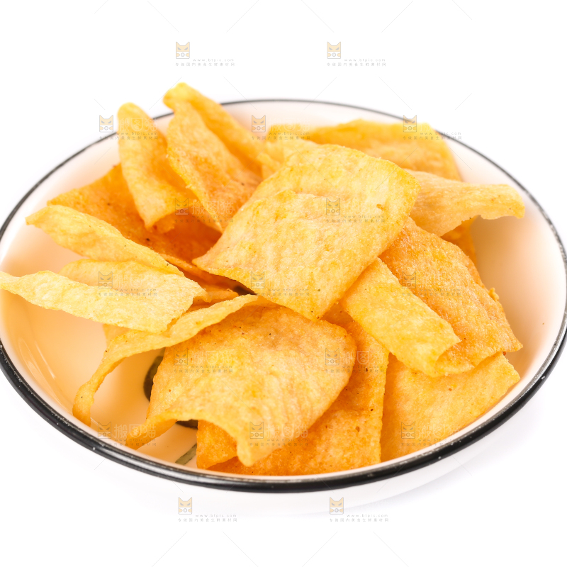 盘子里装着香酥脆片