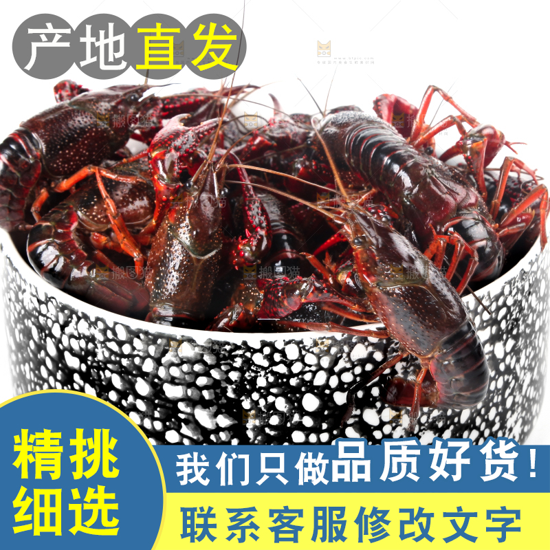 盆子里装着潜江小龙虾