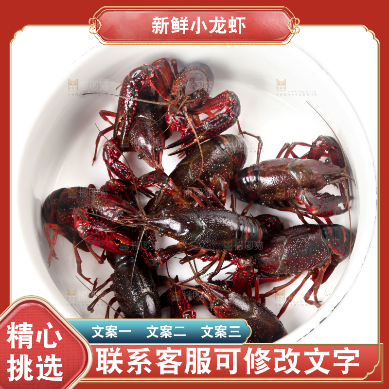 盆子里装着潜江小龙虾