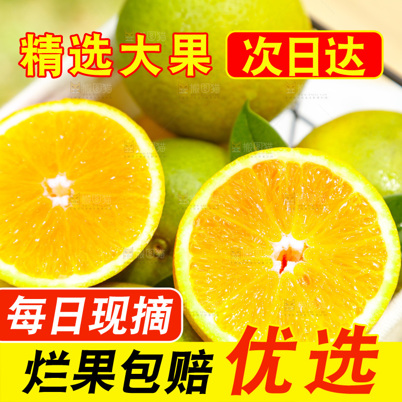 篮子里装着夏橙