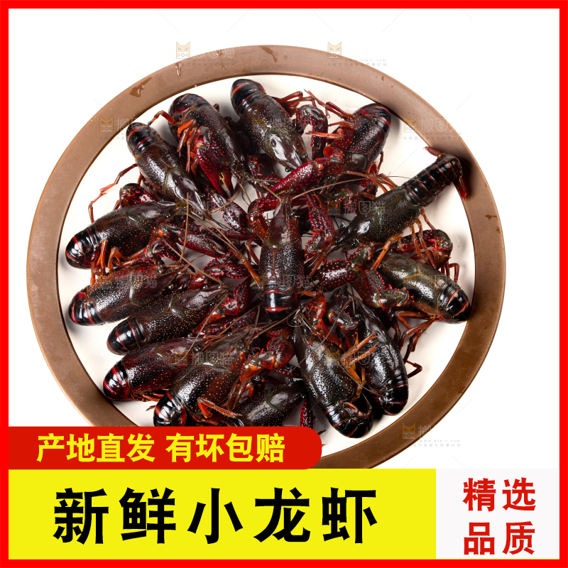 盘子里装着小龙虾