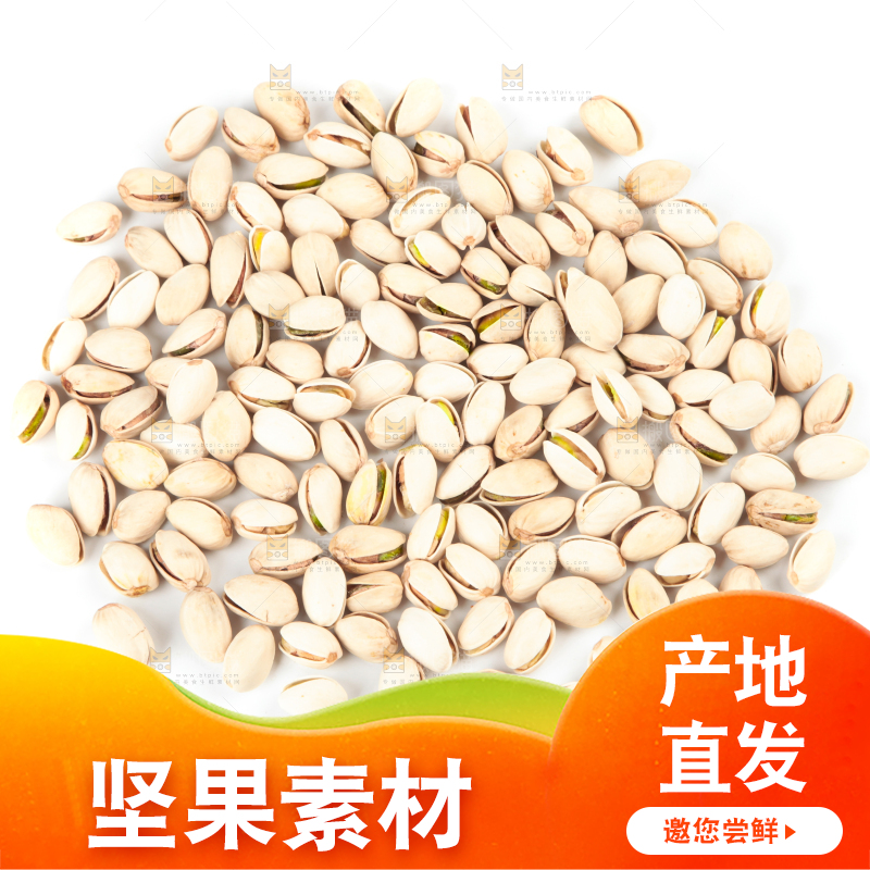 白底上的坚果素材