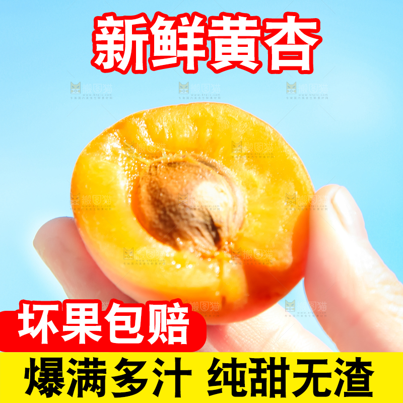手里拿着杏子