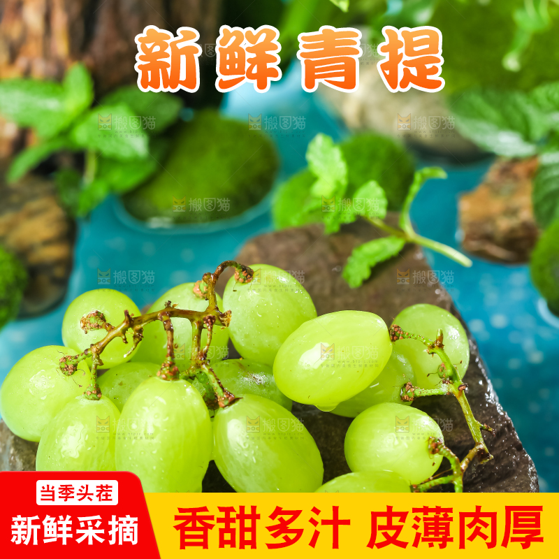 石板上放着澳洲无籽青提