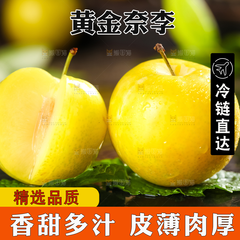 石板上的黄金李子