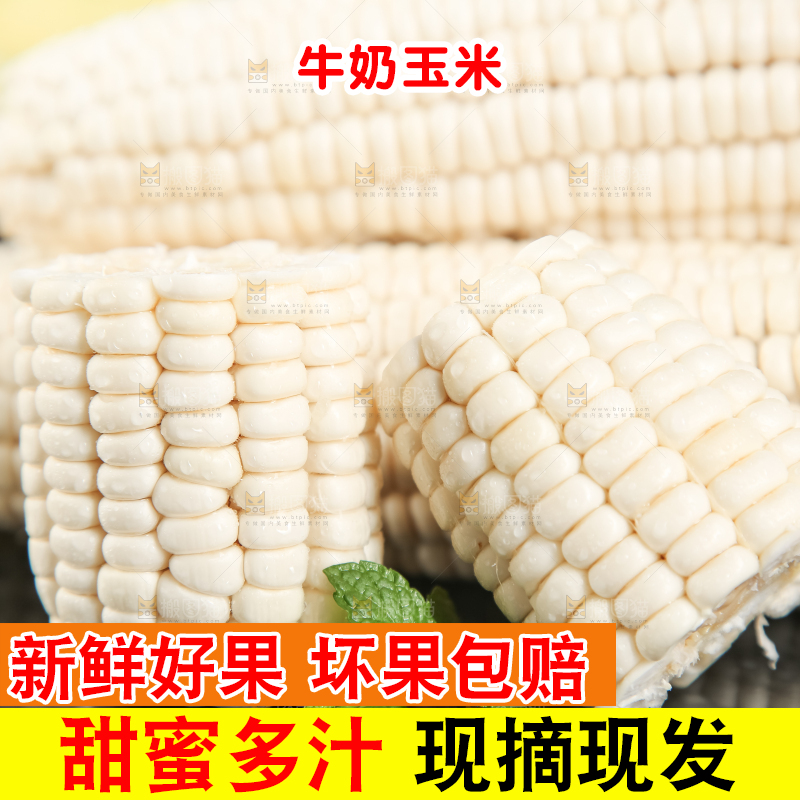 深底上放着漳州牛奶玉米