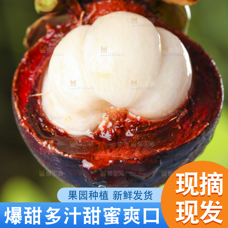 手里拿着山竹