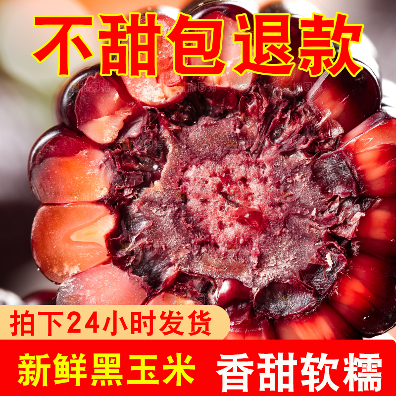木板上放着紫玉米