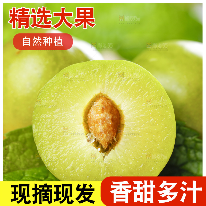木板上摆放着贵州脱骨李