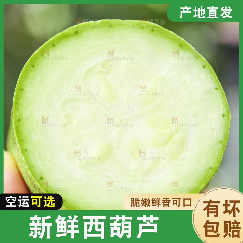 手里拿着嫩茭瓜