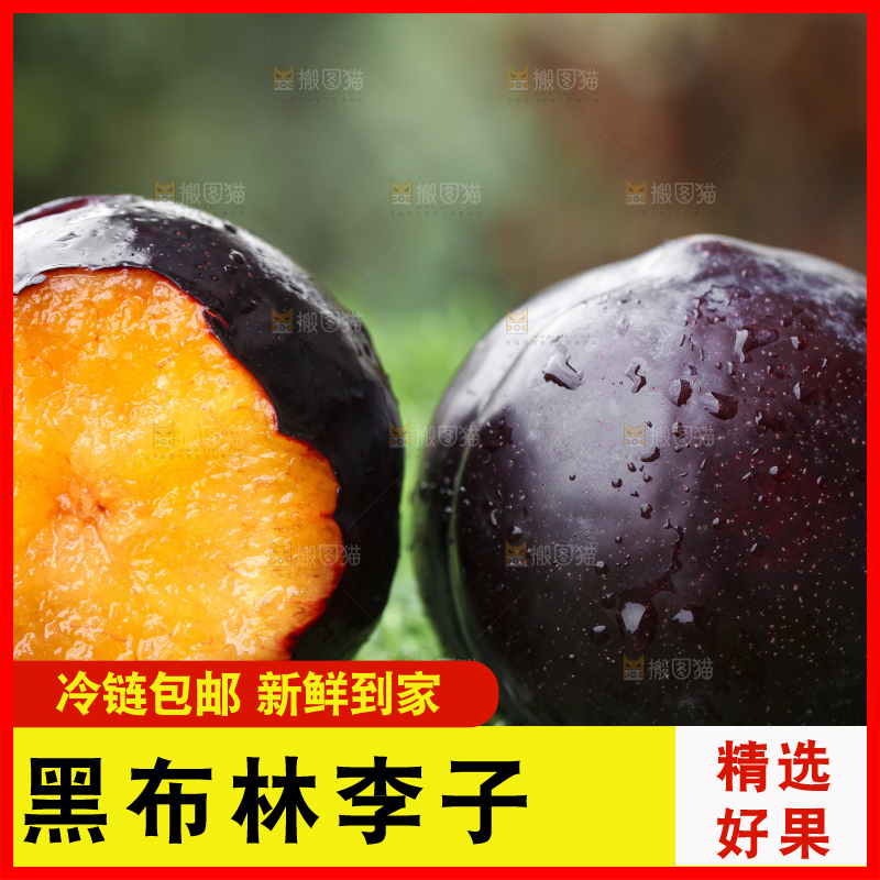 绿草地上摆放着新鲜黑布林
