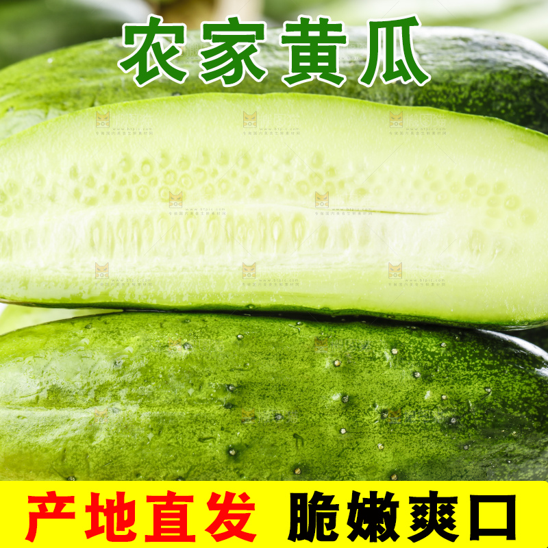 木底上放着农家黄瓜