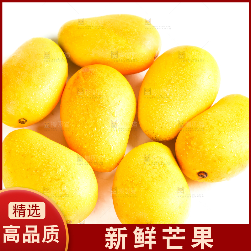 白底上摆放着小台芒