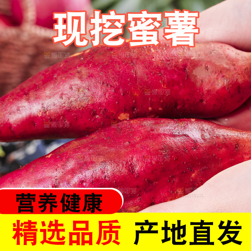 手里拿着红薯