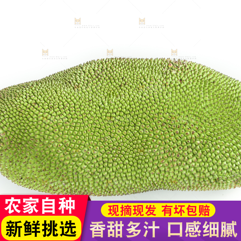白底上放着菠萝蜜