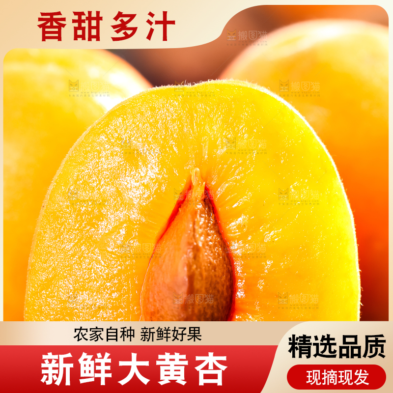 盘子里装着大黄杏