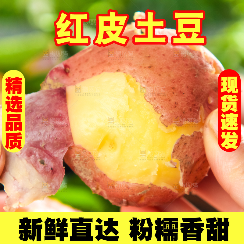 手里拿着土豆