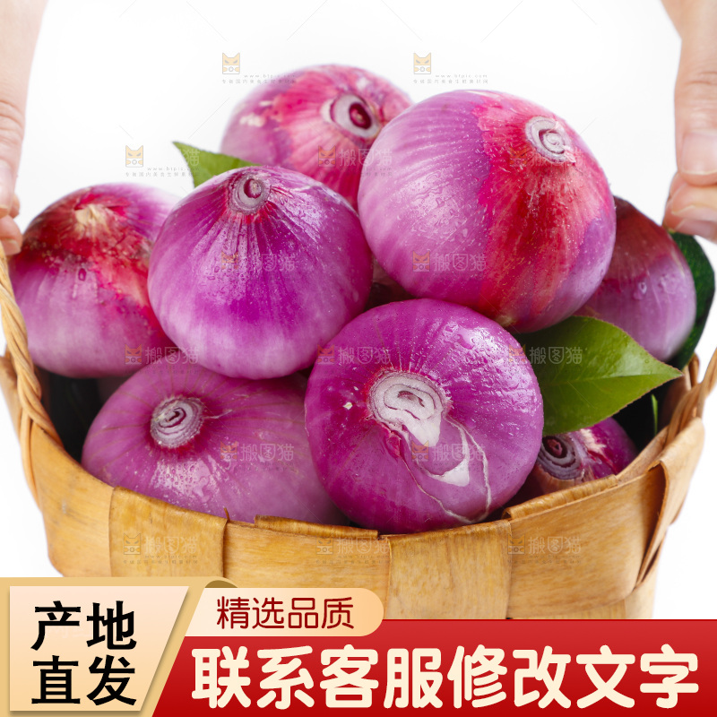篮子里装着圆葱