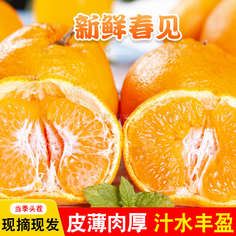 盘里装着四川春见耙耙柑