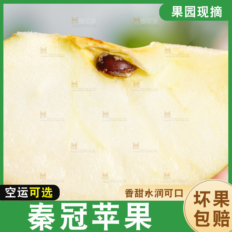 手里拿着秦冠苹果
