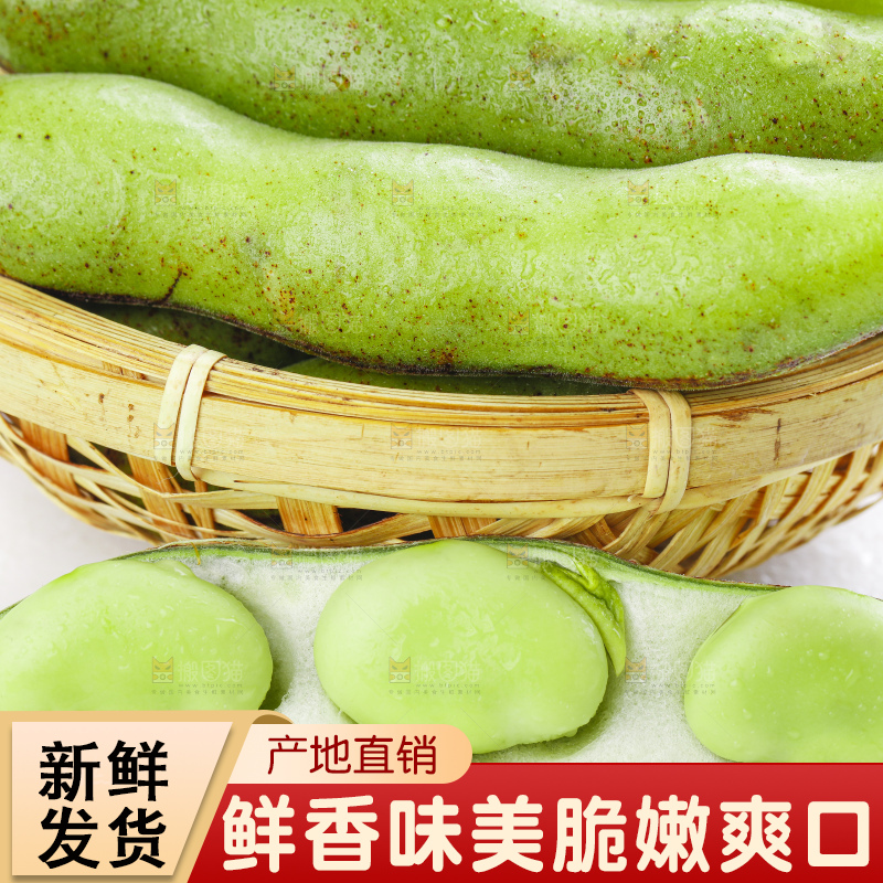 篮子里装着生蚕豆