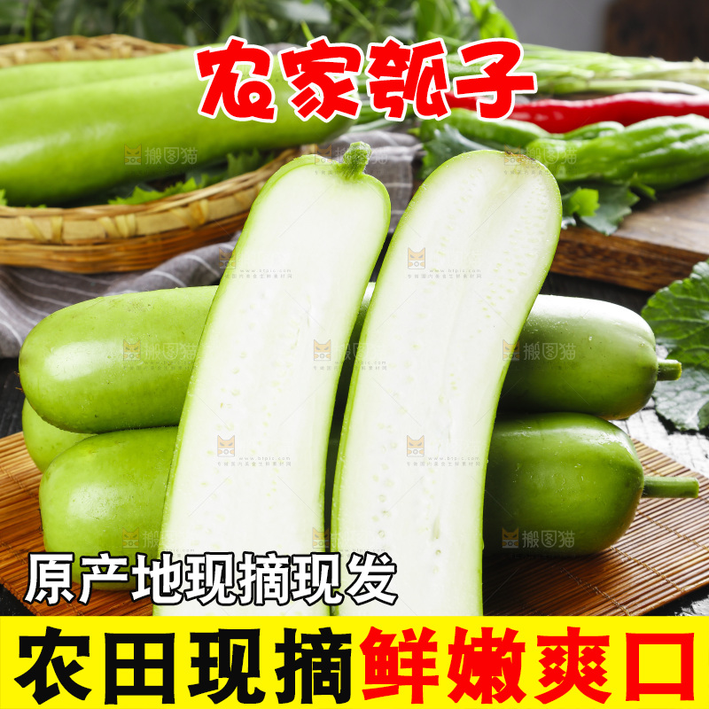 木底上放着瓠瓜