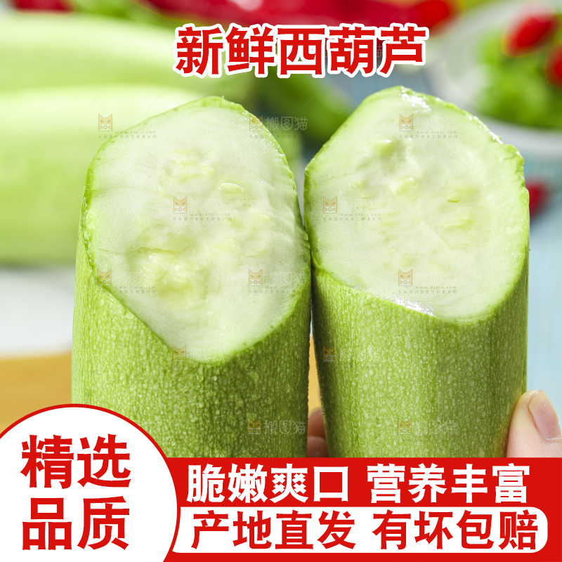 手里拿着嫩茭瓜