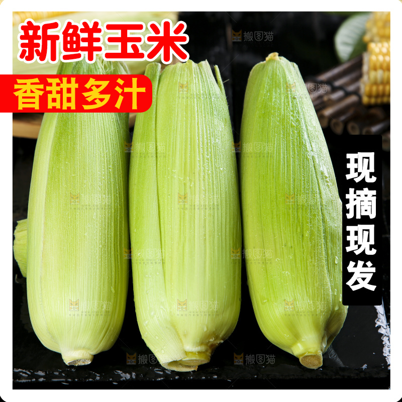 黑底上的云南水果玉米