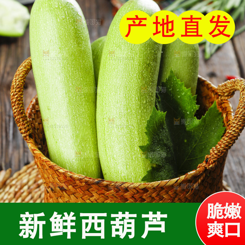 篮子里装着山东西葫芦