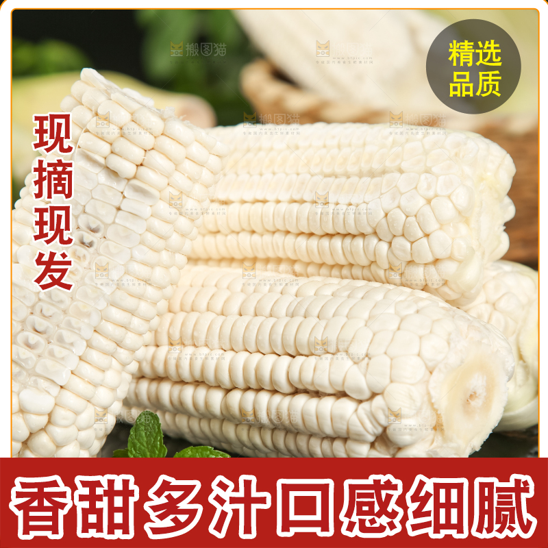深底上放着漳州牛奶玉米