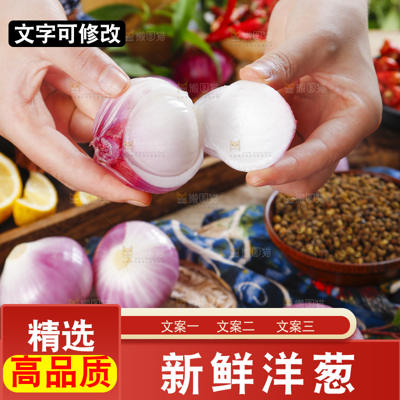 手里拿着新鲜洋葱