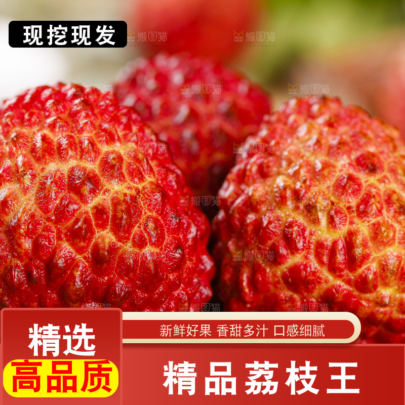 木底上摆放着火山荔枝王