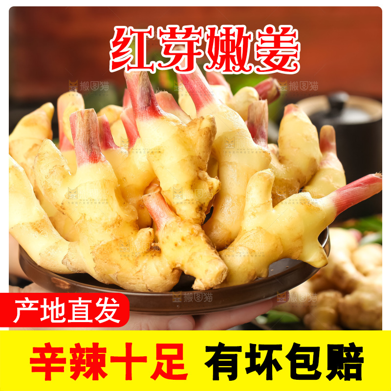 手里捧着一盘仔姜
