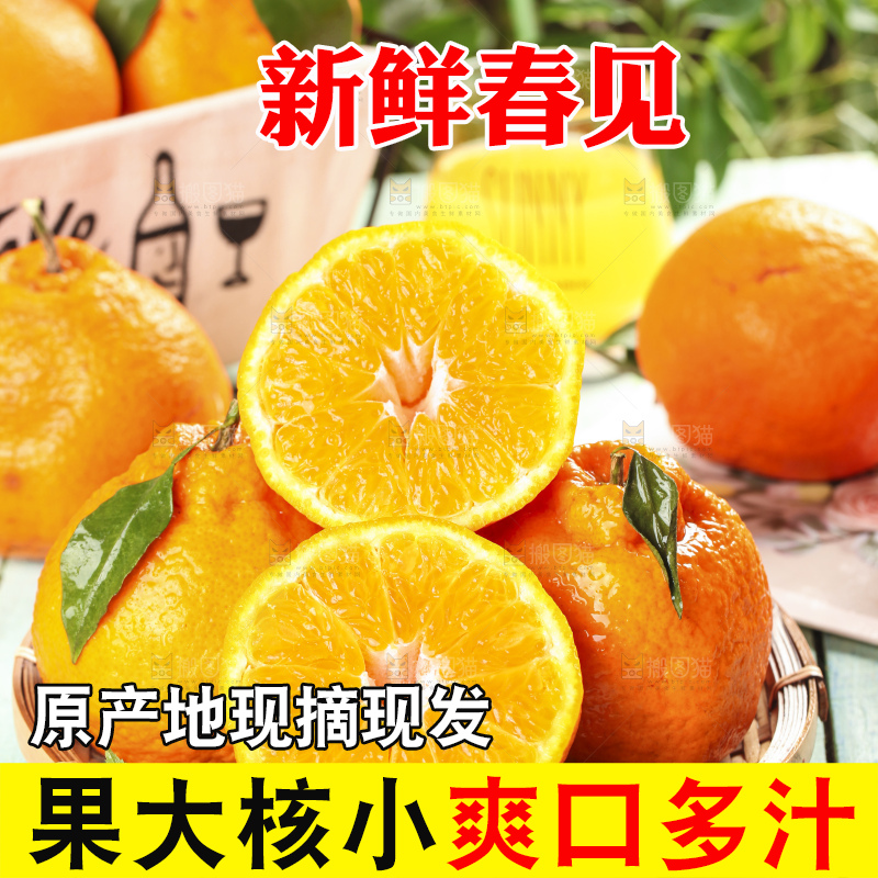 木板上放着四川耙耙柑