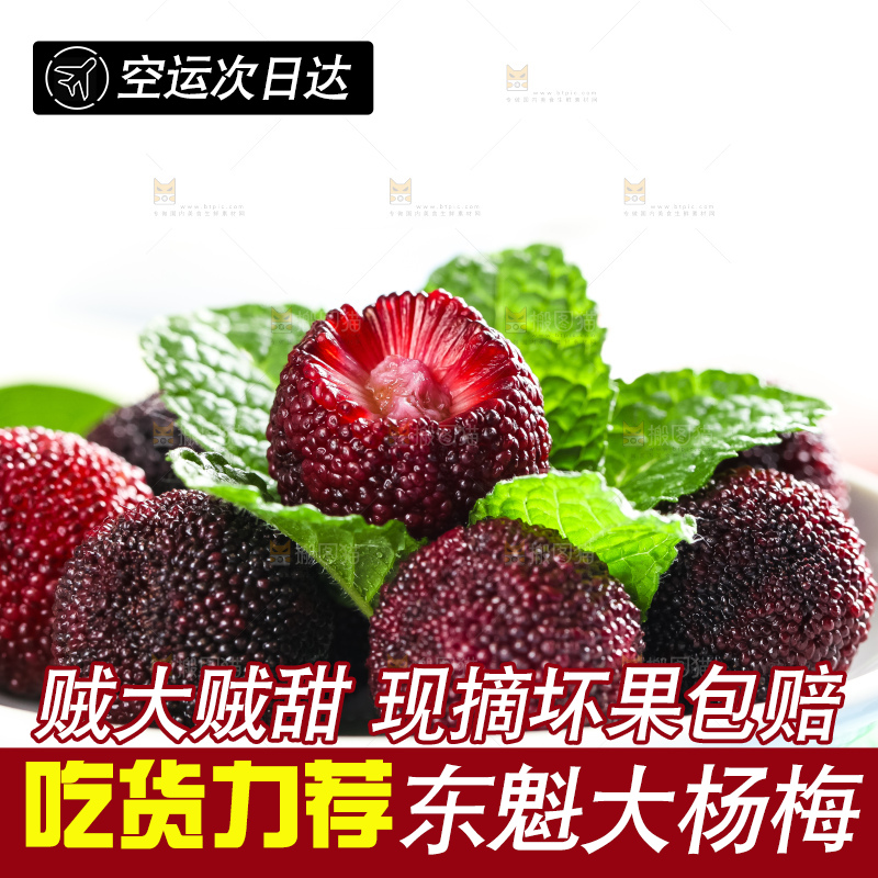 盘子里装着杨梅