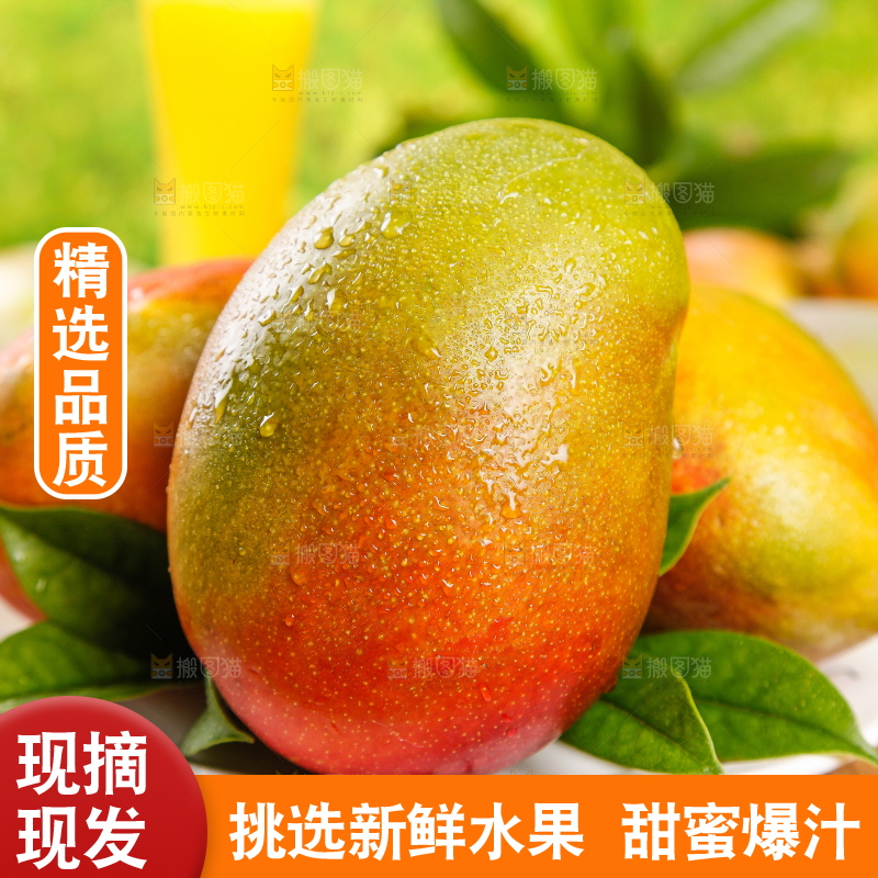 盘子里的芒果